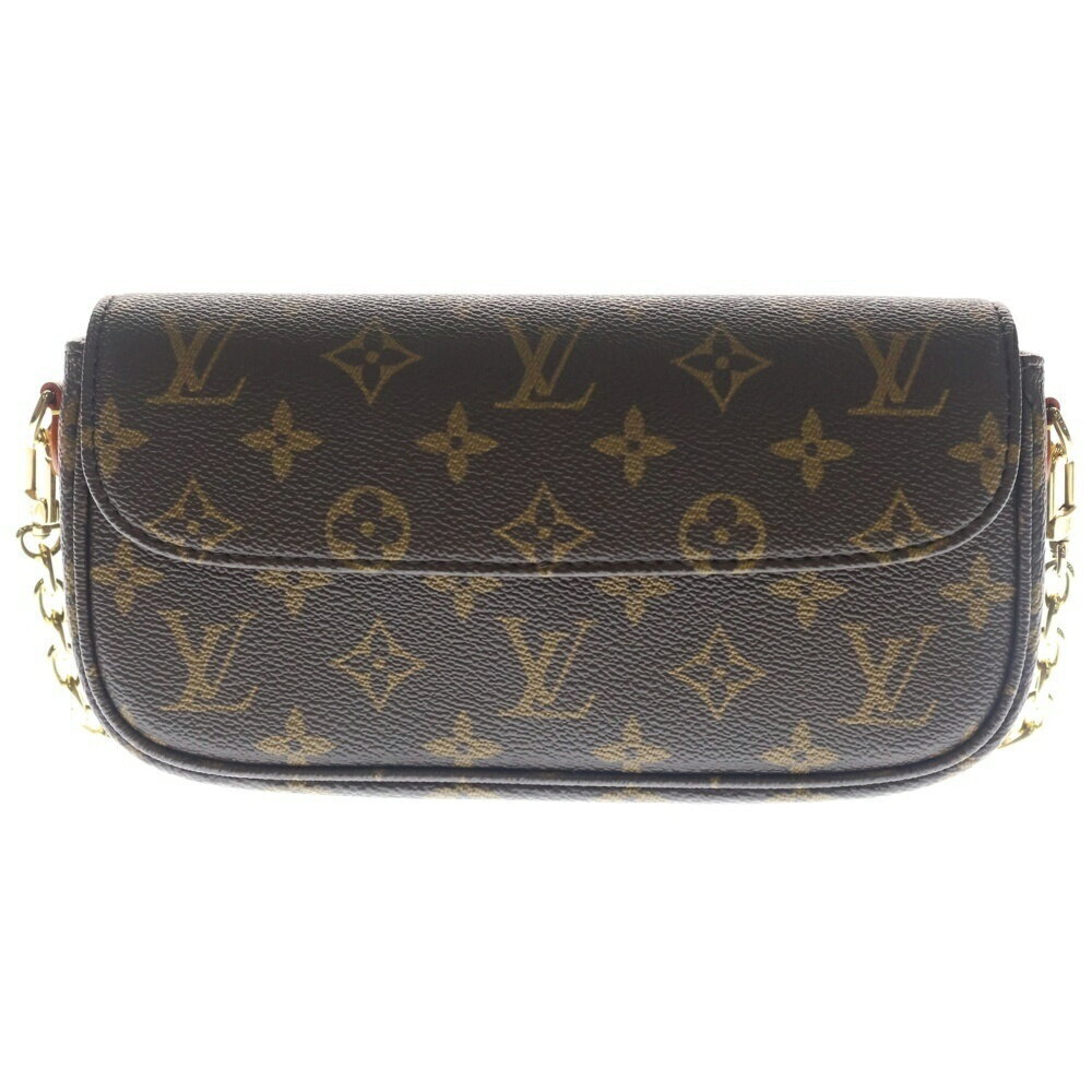 LOUIS VUITTON Monogram Wallet on Chain Ivy Handbag Shoulder Bag Brown Leather
